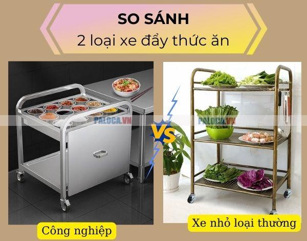 Bạn sẽ lựa chọn loại xe đẩy đồ ăn nào?