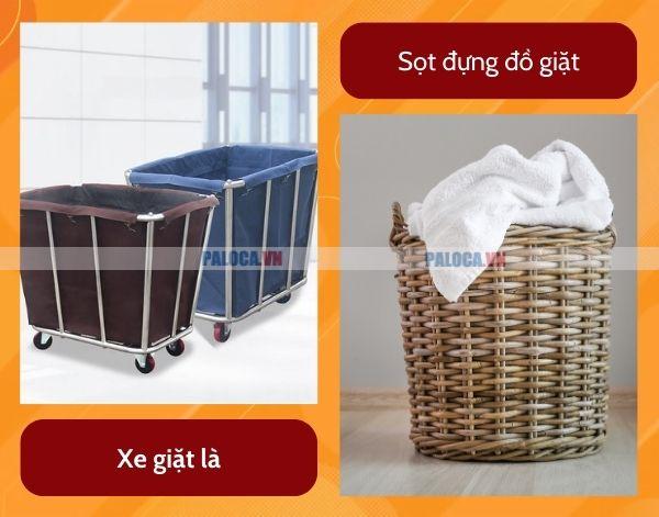 Đi tìm sự khác biệt của xe giặt là và sọt đựng đồ vải bẩn