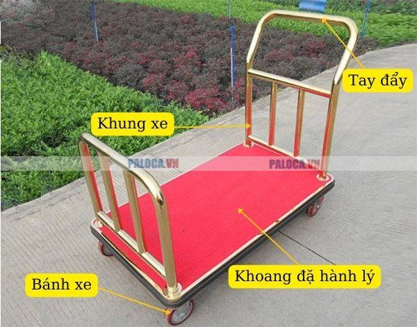 Khám phá kỹ càng các bộ phận của xe kéo hành lý