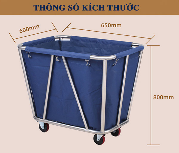 Tham khảo ngay kích thước xe đẩy giặt là